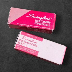 2 Boxes Vintage Swingline SF 1 Staples 1 Open Box 1 NOS Office Supply Staple